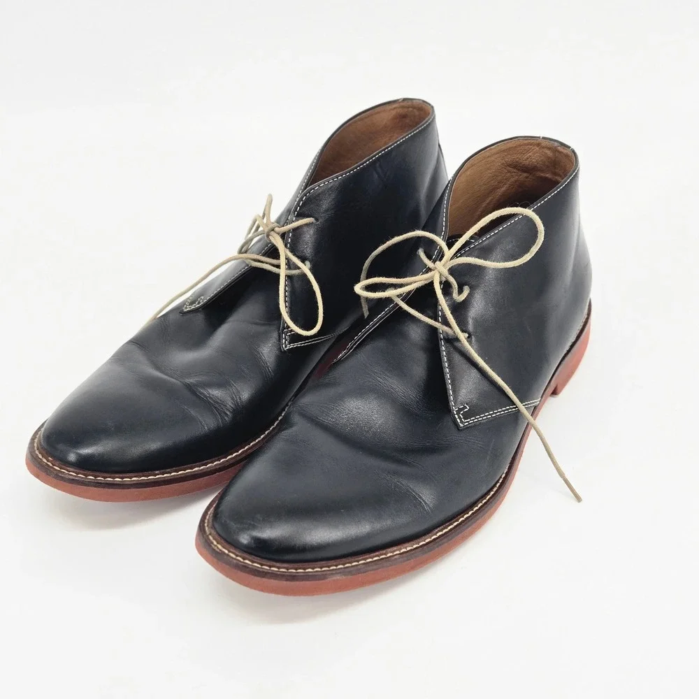 Gordon Rush Hartwell Black Leather Chukka Desert Dress Oxford Boots Men Size 11